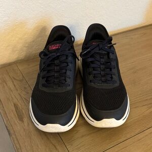 Skechers Black and White Running Shoes